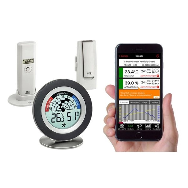 TFA 31.4008.02 zestaw startowy on-line system pomiarowy WeatherHub Smart Home