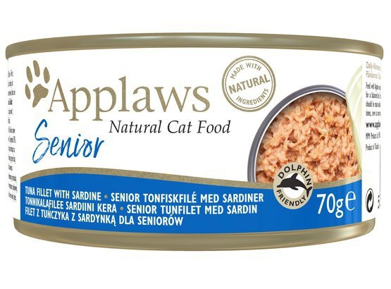 Applaws puszka dla kota Senior tuńczyk sardynka 70g