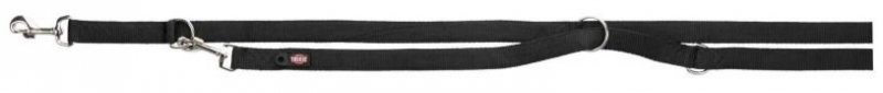 TRIXIE Smycz Premium XS 3w1 dwuwarstwowa 2m/10mm czarna TX-201001