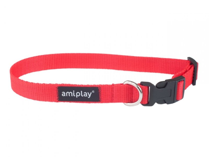 Amiplay Obroża Basic S 20-35/1cm czerwona