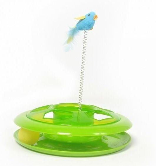 DUVO+ Zabawka dla kota Happy Hoop zielona 26cm