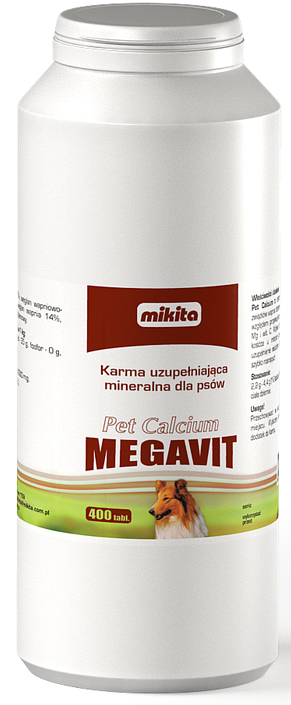 Mikita Megavit Pet Calcium 400 tabletek