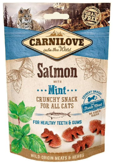 Carnilove Cat Crunchy Snack Salmon Mint 50g