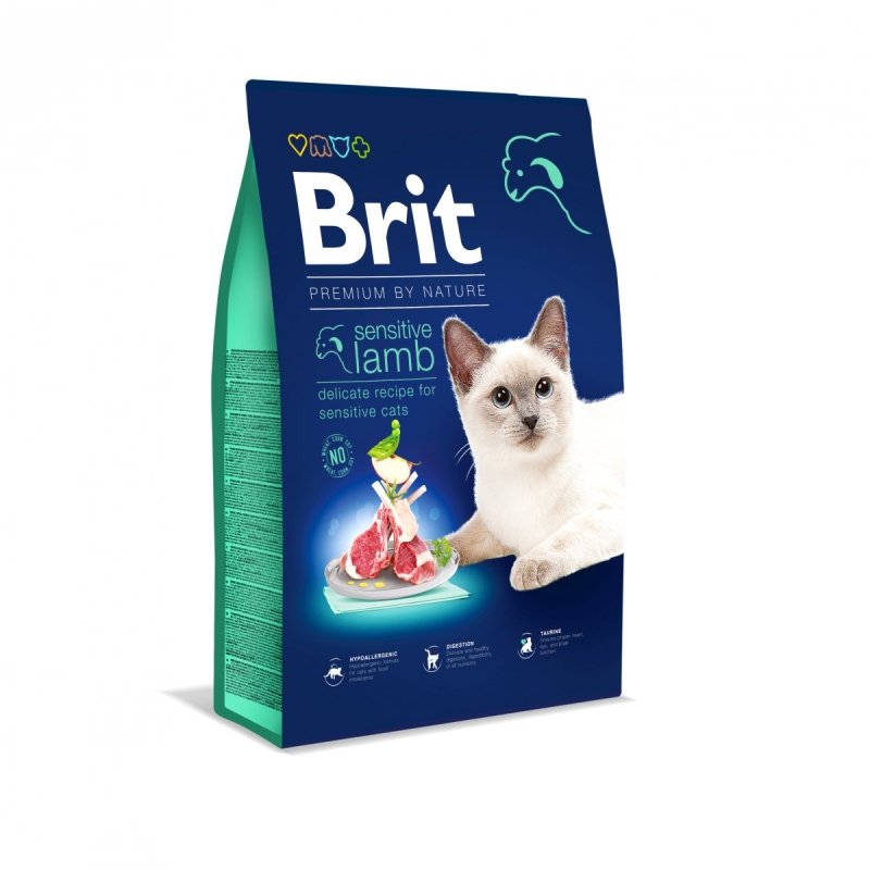 Brit Premium By Nature Cat Adult Sensitive Lamb 8kg
