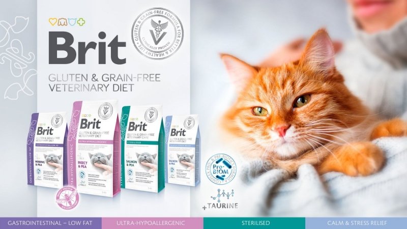 Brit Veterinary Diet Cat Gluten &amp; Grain-free Ultra-Hypoallergenic 5kg