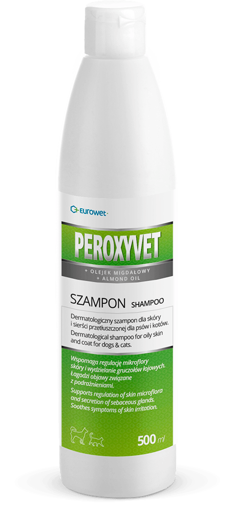 Eurowet Peroxyvet - szampon do przetłuszczonej sierści 500ml