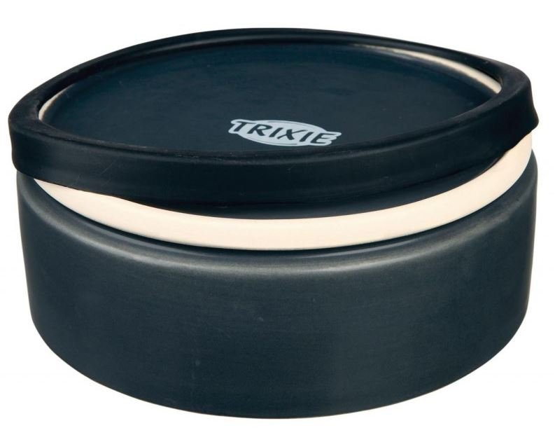 TRIXIE Miska ceramiczna z gumową podstawą 0.75l/16cm TX-24778