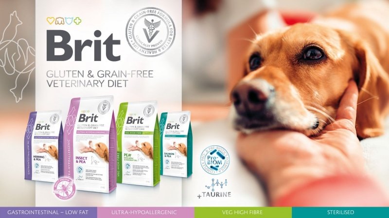 Brit Veterinary Diet Dog Gluten &amp; Grain-free Gastrointestinal Low Fat 400g