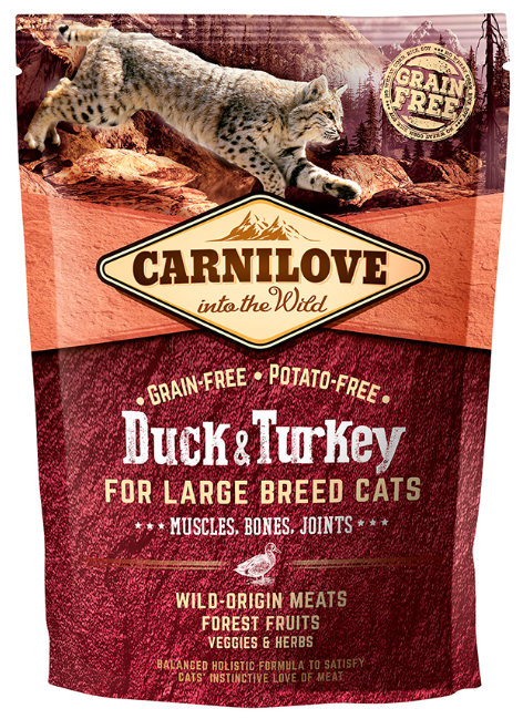 Carnilove Adult Cat Duck and Turkey Large Breed 400g