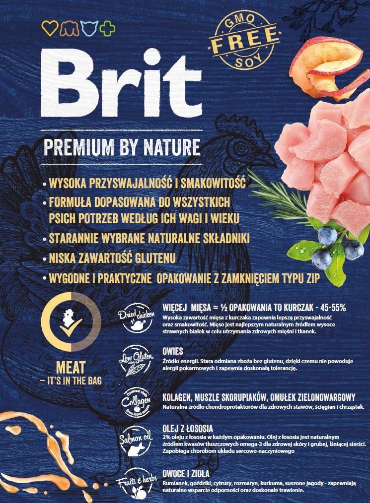 Brit Premium By Nature Adult L 15kg