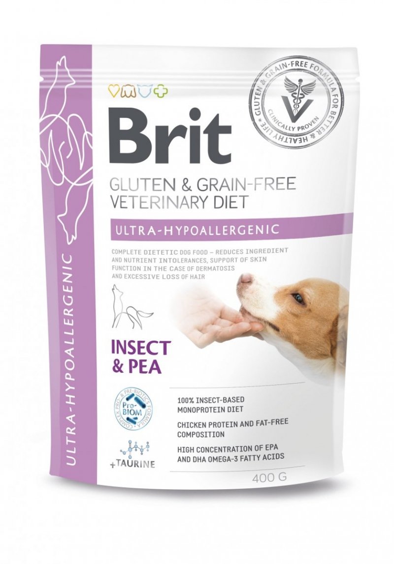 Brit Veterinary Diet Dog Gluten &amp; Grain-free Ultra-Hypoallergenic 400g