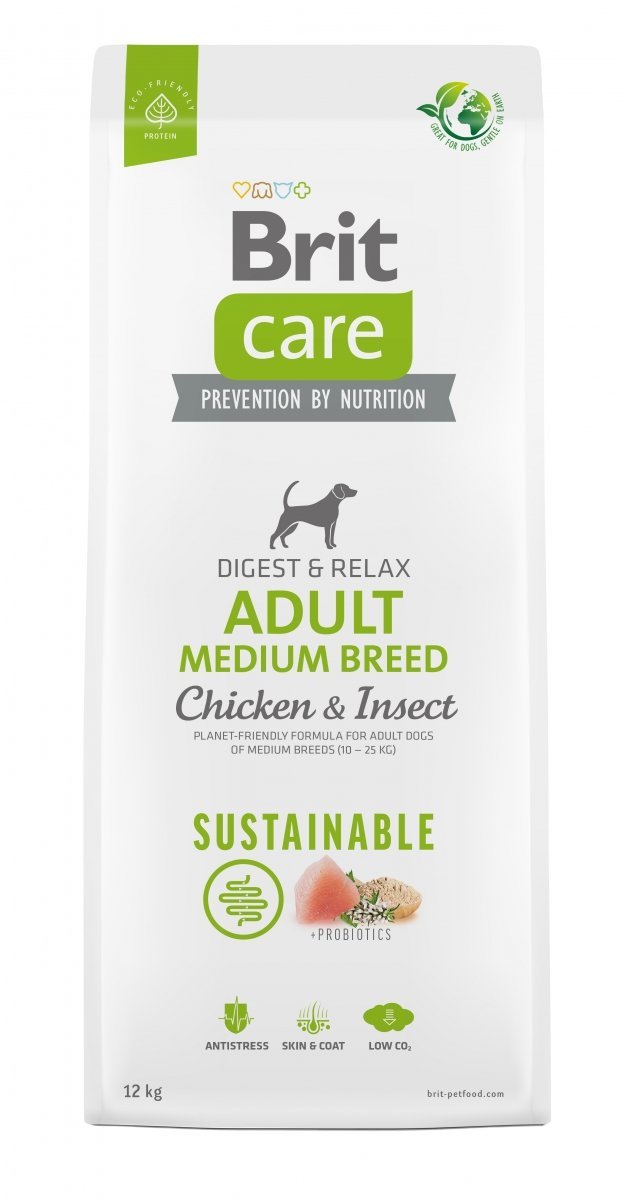 Brit Care Sustainable Adult Medium Breed Chicken and Insect 12kg