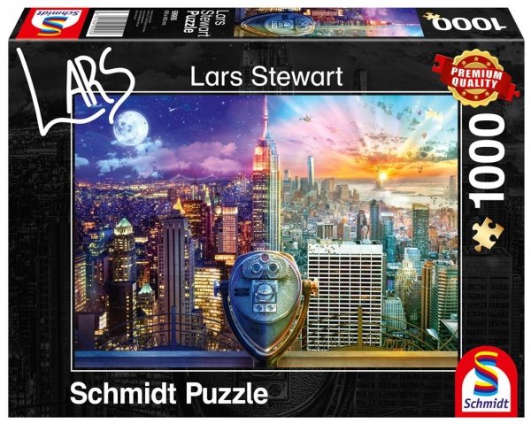 Puzzle PQ 1000 Lars Stewart Nowy Jork dzień/noc G3