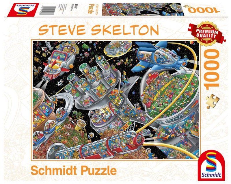 Puzzle PQ 1000 Steve Skleleton Kosmiczna kolonia