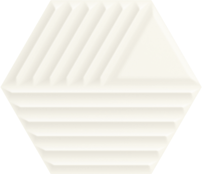 Paradyż Woodskin Bianco Heksagon Struktura C 19,8x17,1