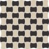 PARADYZ PAR modernizm nero mozaika prasowana k.3,6x4,4 mix c 30,86x30,86 g1 309x309 g1 szt