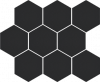 CERRAD cambia black lappato mozaika heksagon 33,4x27,53x8 g1 szt