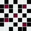 CERAMIKA KONSKIE michelle white-black mosaic 200x200 mm WYPRZEDAŻ DOTYCZY STANÓW MAGAZYNOWYCH (33 szt) g1 szt