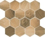 PARADYZ KW uniwersalna mozaika prasowana wood natural mix heksagon mat 22x25,5 g1 220x255 g1 szt
