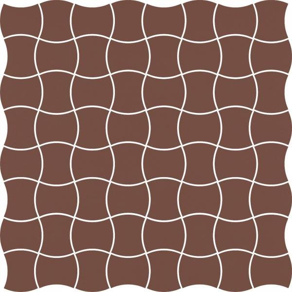 PARADYZ PAR modernizm brown mozaika prasowana k.3,6x4,4 30,86x30,86 g1 309x309 g1 szt