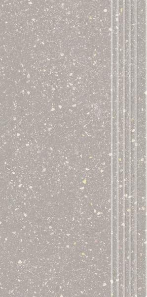 PARADYZ PAR moondust silver stopnica prosta nacinana mat. 29,8x59,8 g1 298x598 g1 szt