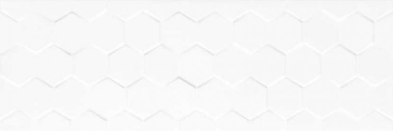 CERAMIKA BIANCA hexagon white rect. (ccr12 h) 25x75 g1 m2