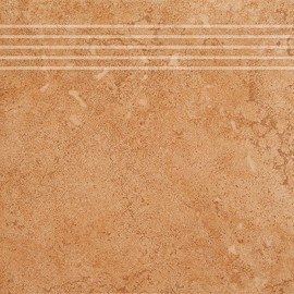 CERAMIKA GRES stopnica frezowana naturalna alpino 03 beż 330x330x7,5 g1 szt