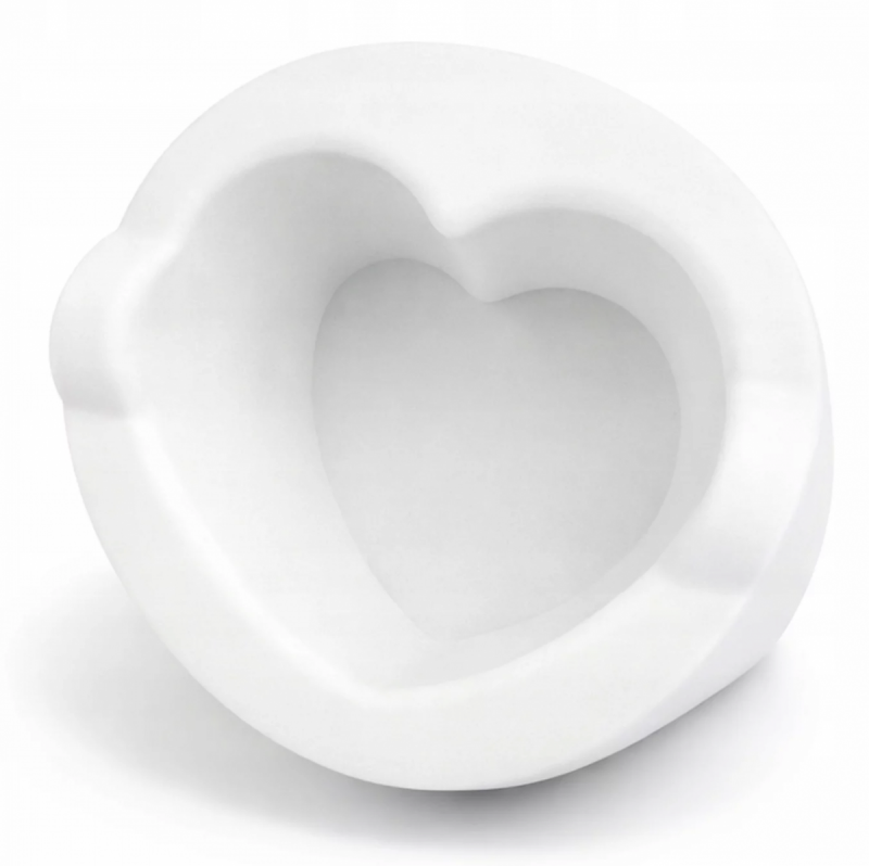 Silikonowy pojemnik do podgrzewacza serce ProjectLashes biały