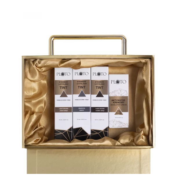 ZESTAW FARBY DO BRWI I RZĘS PLATO LASH &amp; BROW TINT