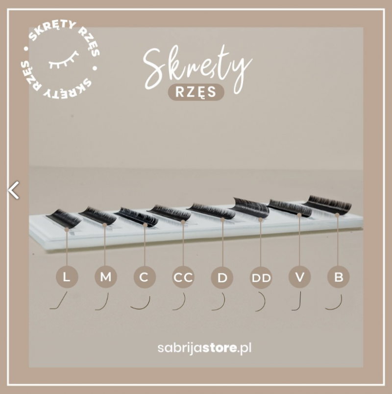 Premium Line B.Brown Dark Chocolate M 0,07 Sabrija Lashes