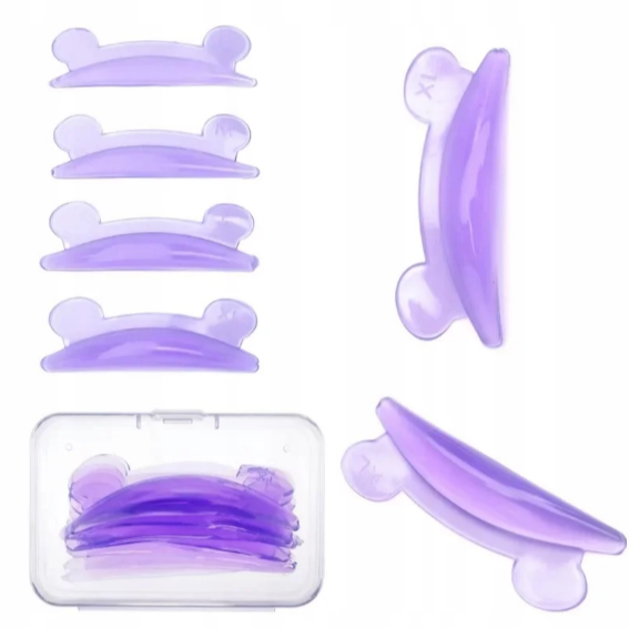 Silikonowe wałeczki wałki formy do liftingu rzęs ProjectLashes Violet Mice 4 pary
