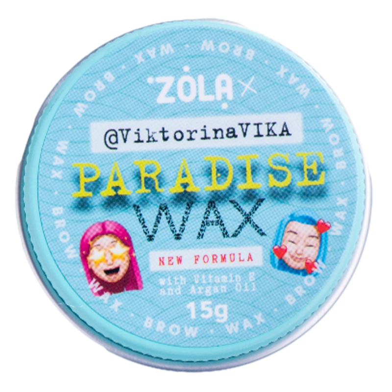 ZOLA Wosk do Brwi Viktorina Vika 15 gr Paradise Wax z Witaminą E i Olejem Arganowym