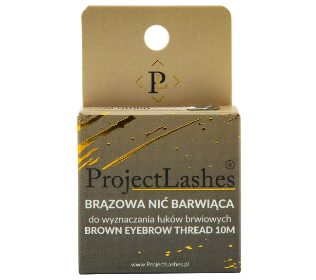 Nić Barwiąca BRĄZOWA do geometrii brwi rysunek łuk brwiowy