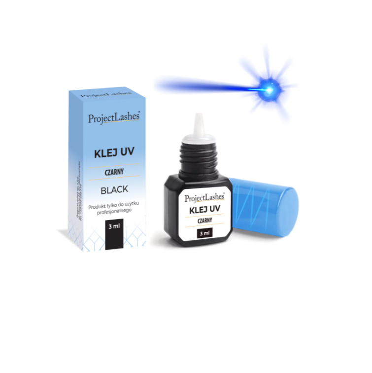 ProjectLashes Black UV – czarny klej do przedłużania rzęs metodą UV