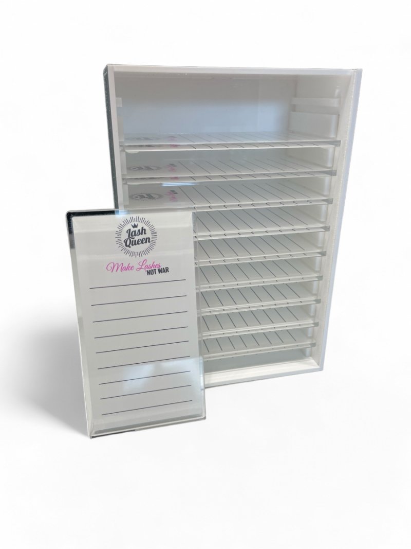 Lashbox Z Plexi Z Własnym Logo + 10 Holderów Z Plexi