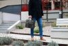 Torba skórzana na laptopa Solome Windsor ciemno szara plener