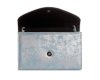 Srebrna niebieska torebka wizytowa kopertówka Solome S2 mat wnętrze