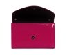 Fuksja różowa torebka wizytowa kopertówka Solome S2 lakier wnętrze