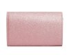 Różowa torebka wizytowa kopertówka Solome S3 brokat tył
