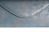 Srebrna niebieska torebka wizytowa kopertówka Solome S2 mat detal