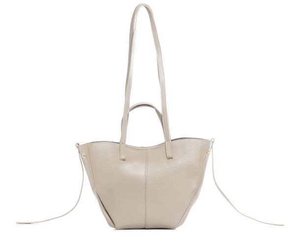 Włoska skórzana torba damska Shopperka Solome Monroe beż krem na pasku