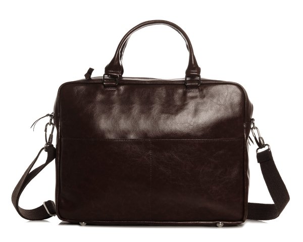BRĄZOWA TORBA SKÓRZANA NA LAPTOPA SOLOME VERONA