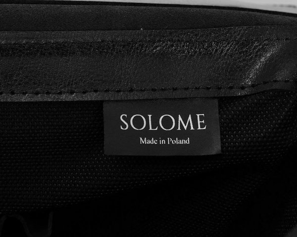 Skórzana męska torba na ramię Solome Lago 04 czarny detal
