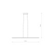Nowoczesna Lampa Wisząca Listwa LED M 24W 3000K BAR Nowodvorski Lighting 11400