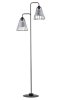 Lampa podłogowa Druciana abażury Szaro-złota Sigma Deni 50347