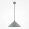 Nowoczesna Lampa Wisząca Basic Colors Maytoni MOD167PL-01GR Stożkowy Kształt Szara