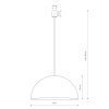 Lampa Wisząca HEMISPHERE SUPER L BLACK-GOLD 10693 Nowodvorski Lighting