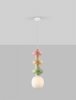 Designerska Lampa Wisząca z Ceramiki Kolorowa Luces Exclusivas VILROSA LE44566