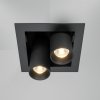 Czarna Nowoczesna Oprawa Sufitowa Wpuszczana Downlight Maytoni DL094-02-7W3K-B LED 14W