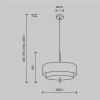 Lampa wisząca klasyczna minimalistyczna owalna metal biała do salonu sypialni BERGAMO MAYTONI MOD613PL-05W1